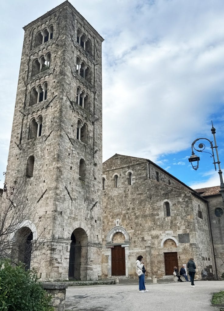 Image: Angela Corrias in Anagni included in the Discover Lazio tour.