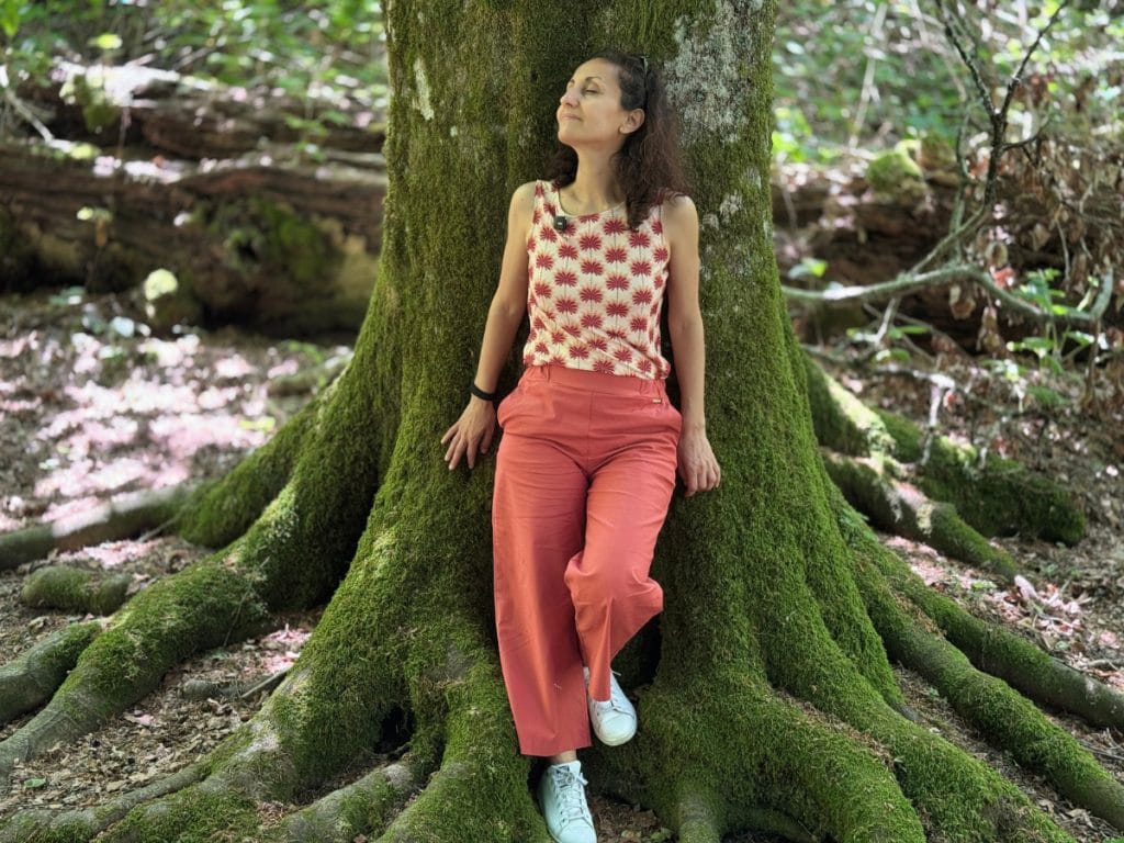 Image: Angela Corrias in Faggeta di Soriano nel Cimino included in the Discover Lazio tour.