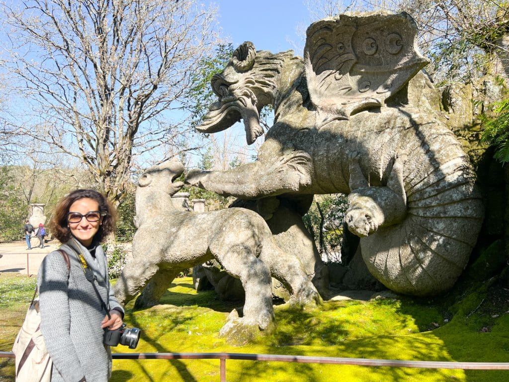 Image: Bomarzo Park of Monsters in the Discover Lazio Tour by Angela Corrias travel designer.