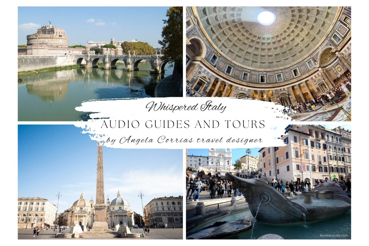 Image: Whispered Italy method by Angela Corrias travel designer with audio guides and audio tours.