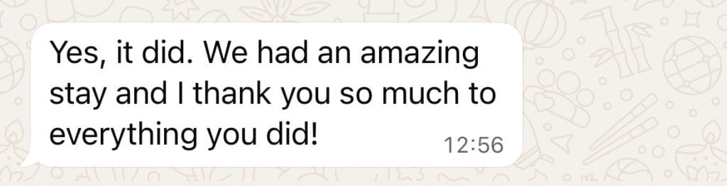 Image: Customer feedback on Angela Corrias Italy tour packages.