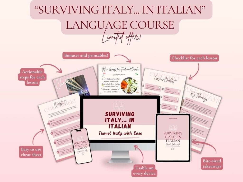 Image: Surviving Italy in Italian language course by Italian travel advisor Angela Corrias.
